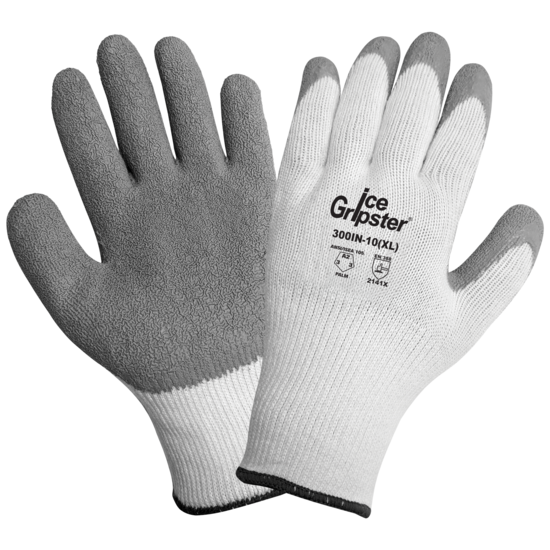 Ice Gripster® Insulated Seamless Rubber Palm Coated Gloves with Cut, Abrasion, and Puncture Resistance