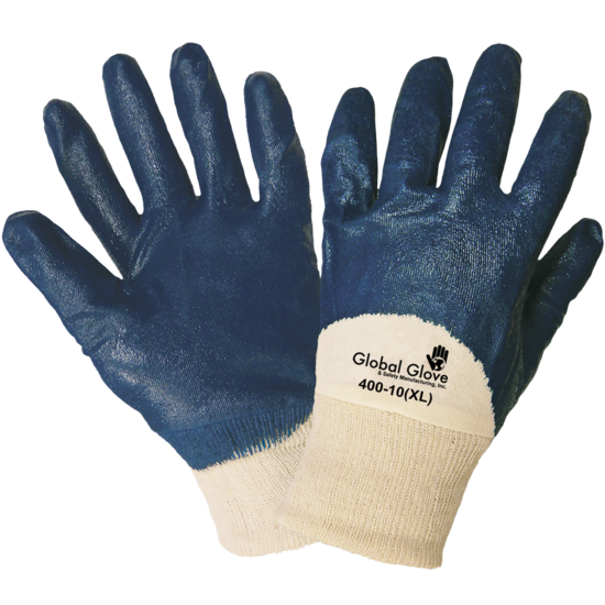 Two-Piece Interlock Shell Three-Quarter Coated with Solid Nitrile Gloves