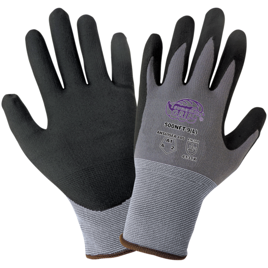 Tsunami Grip® Lightweight Seamless New Foam Technology Palm Coated Gloves with Cut, Abrasion, and Puncture Resistance