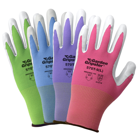 Garden Gripster® Nitrile Coated Garden Gloves in Four Colors