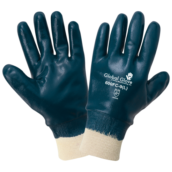 Premium Solid Nitrile Fully Coated Two-Piece Jersey Gloves