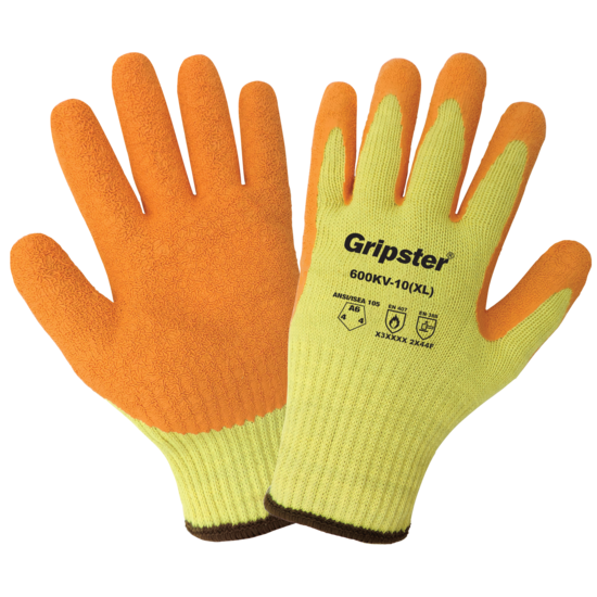 Gripster® High Performance Seamless High-Visibility Gloves with Cut, Abrasion, and Puncture Resistance