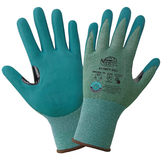 Tsunami Grip&reg; General Purpose 15-Gauge Nitrile Coated Touchscreen Gloves Made with Recycled Polyester