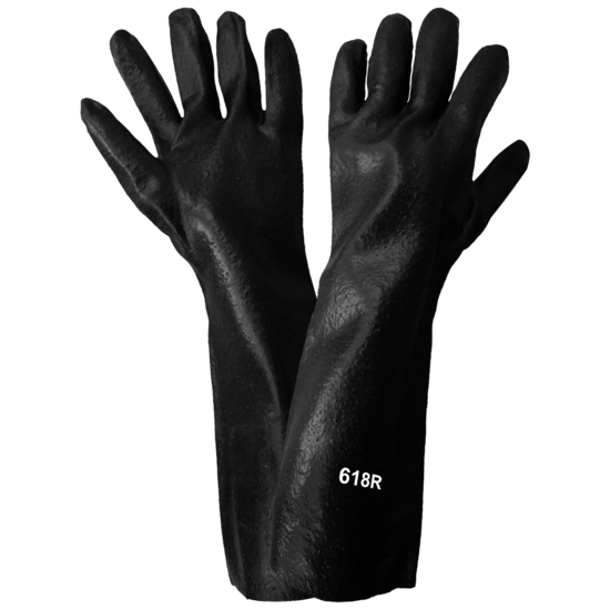 18-Inch Economy Dipped PVC Gloves