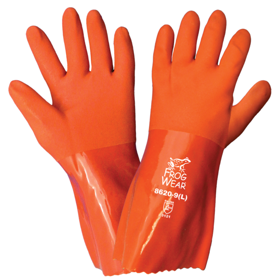 FrogWear® Double-Dipped PVC Chemical Resistant Gloves