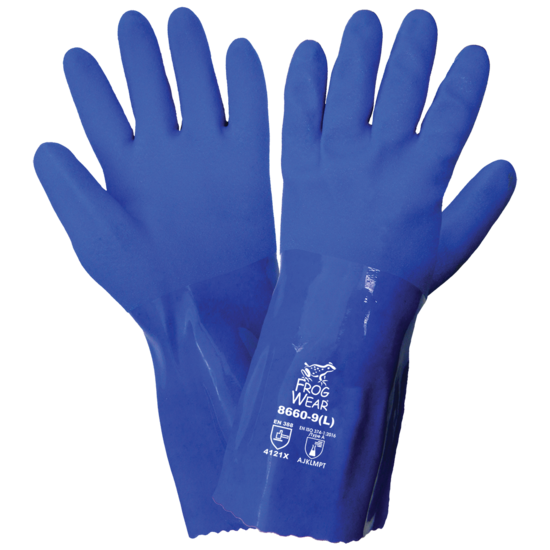 FrogWear® Triple-Coated PVC Chemical Handling Gloves