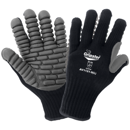 Gripster® Anti-Vibration Ergonomic Pre-Cured Constructed Gloves with a Patented Anti-Vibration Palm - LIMITED STOCK