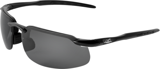 Swordfish® Smoke Anti-Fog Lens, Matte Black Frame Safety Glasses