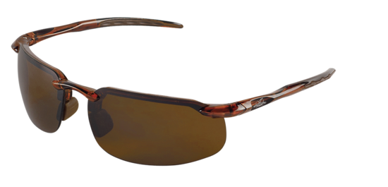 Swordfish® Brown Flash Mirror Lens, Crystal Brown Frame Safety Glasses
