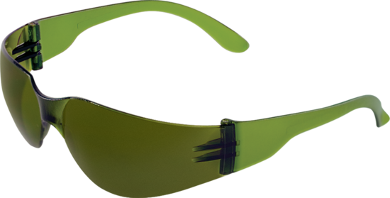 Torrent™ Welding Green IR Shade 3.0 Lens, Frosted Green Frame Safety Glasses