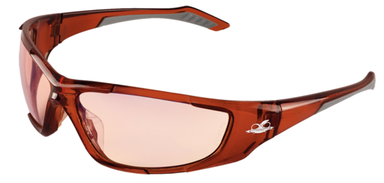 Javelin™ Indoor/Outdoor Copper Lens, Crystal Brown Frame Safety Glasses