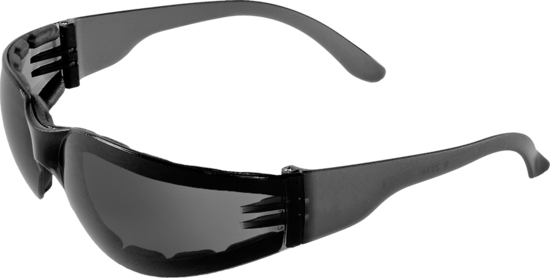 Torrent™ Foam-Lined Smoke Anti-Fog Lens, Frosted Black Frame Safety Glasses