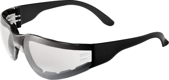 Torrent™ Foam-Lined Indoor/Outdoor Anti-Fog Lens, Frosted Black Frame Safety Glasses