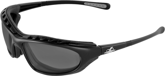 Steelhead® Smoke Anti-Fog Lens, Matte Black Frame Safety Glasses