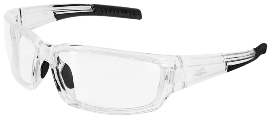 Maki® Clear Anti-Fog Lens, Crystal Clear Frame Safety Glasses