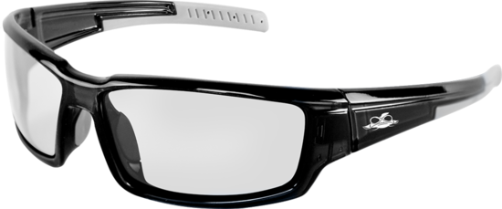 Maki® Clear Anti-Fog Lens, Crystal Black Frame Safety Glasses