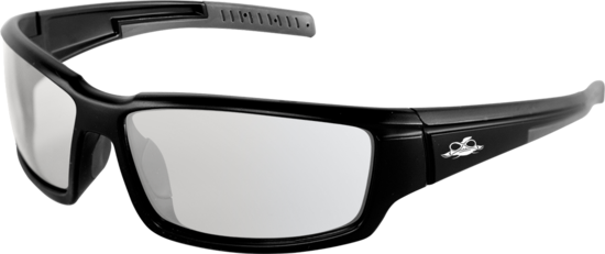 Maki® Indoor/Outdoor Anti-Fog Lens, Matte Black Frame Safety Glasses