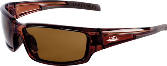Maki® Brown Anti-Fog Lens, Crystal Brown Frame Safety Glasses