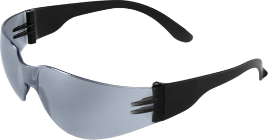 Torrent™ Silver Mirror Lens, Matte Black Frame Safety Glasses