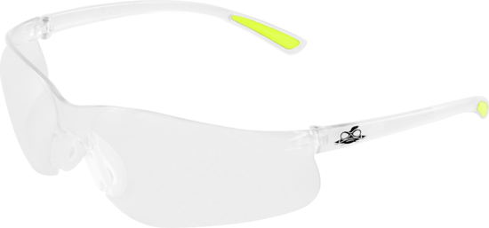 Bass™ Clear Anti-Fog Lens, Frosted Clear Frame Safety Glasses