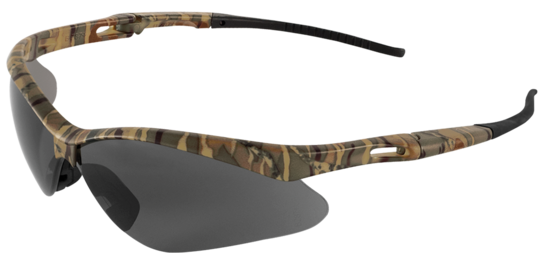 Spearfish® Smoke Anti-Fog Lens, Camouflage Frame Safety Glasses
