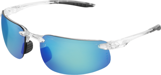 Swordfish®X Blue Mirror Anti-Fog Lens, Crystal Clear Frame Safety Glasses - LIMITED STOCK