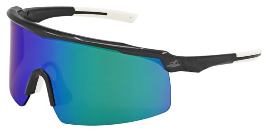 Whipray™ Green Mirror Performance Fog Technology Lens, Shiny Gray Frame Safety Glasses