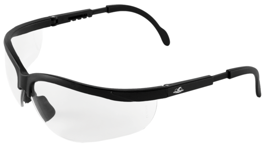 Picuda® Clear Lens, Matte Black Frame Safety Glasses