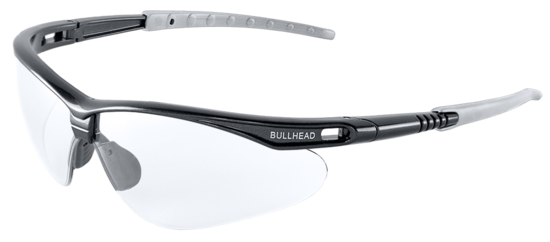 Stinger® Clear Lens, Shiny Pearl Gray Frame Safety Glasses