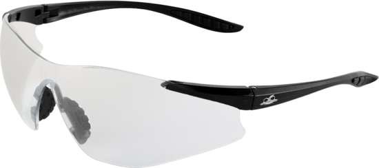 Snipefish® Indoor/Outdoor Anti-Fog Lens, Matte Black Frame Safety Glasses