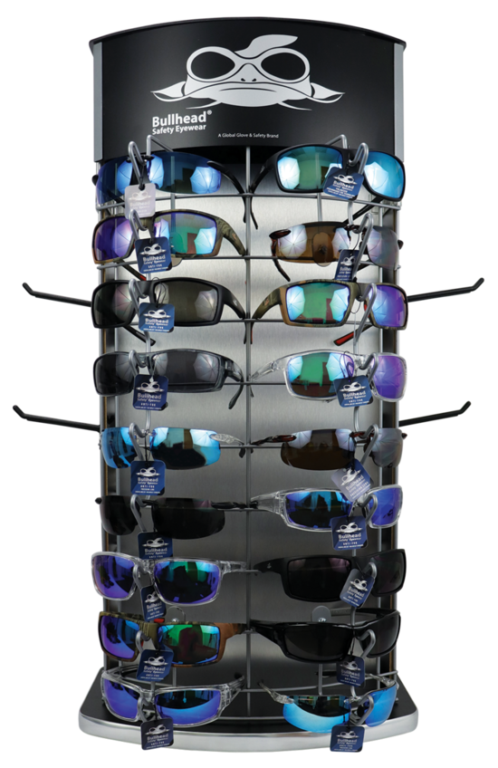 Bullhead Safety&reg; Eyewear 36-Piece Two-Sided Countertop Display
