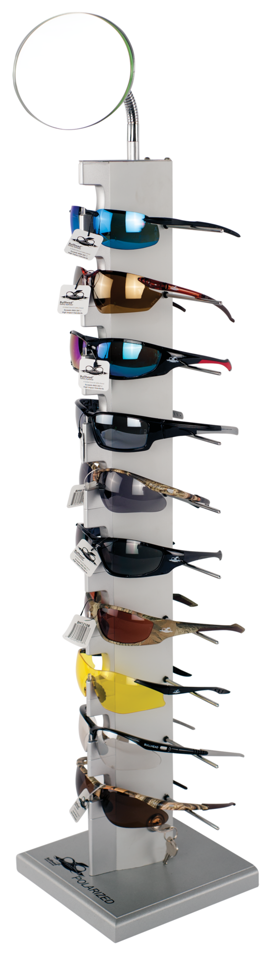 Bullhead Safety&reg; Eyewear 10-Piece Locking Countertop Display