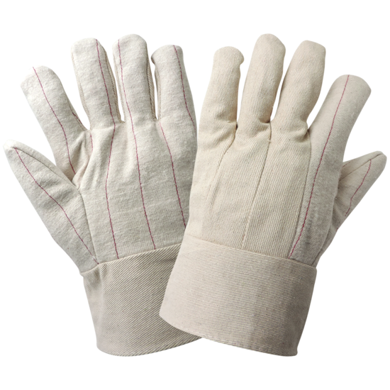 Economy Hot Mill Double Palm Cotton/Polyester Gloves