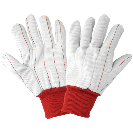 Corded Clute Cut 18 oz. Cotton/Polyester Knit Wrist Gloves