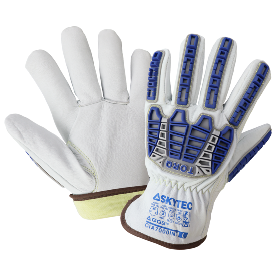 Cut and Impact Resistant Goatskin Leather Insulated Drivers Gloves with Heat Resistant Aralene&reg; Liner