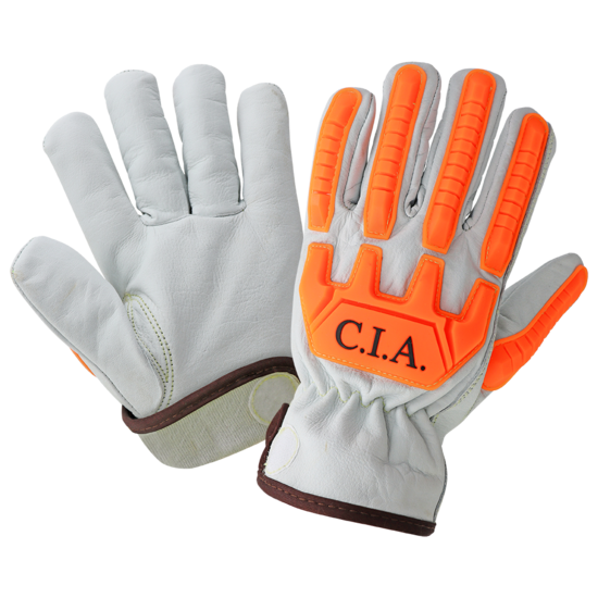 High-Visibility Cut and Impact Resistant Buffalo Leather Drivers Gloves