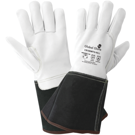 Cut and Flame Resistant Premium Grain Goatskin Mig/Tig Welding Gloves