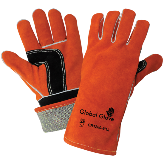 Premium Cowhide Split Full Leather Mig/Tig Welding Cut, Heat, and Puncture Resistant Gloves - LIMITED STOCK