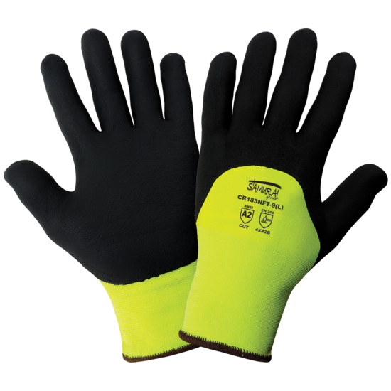 Samurai Glove® High-Visibility Cut, Abrasion, and Puncture Resistant Coated Gloves - LIMITED STOCK