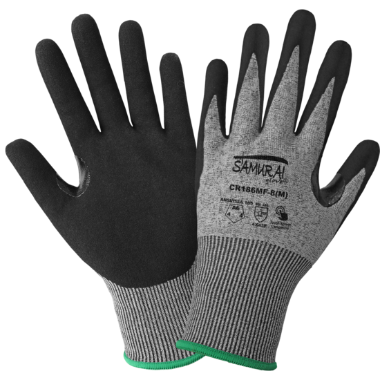 Samurai Glove&reg; Cut Resistant FDA Compliant Nitrile-Coated Tuffalene&reg; Gloves with Touchscreen Fingers
