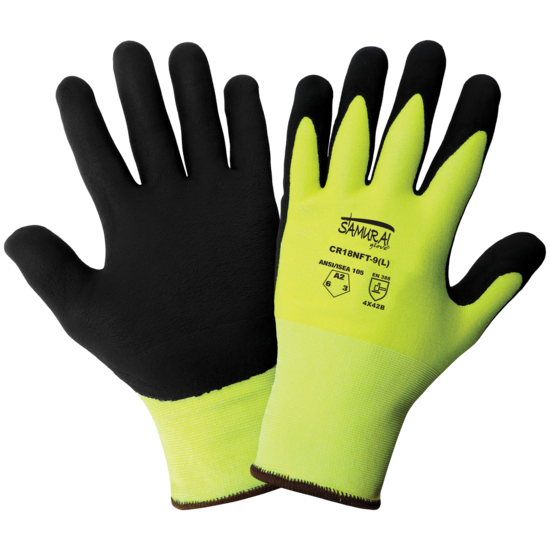 Samurai Glove® High-Visibility Cut, Abrasion, and Puncture Resistant Tuffalene® UHMWPE Anti-Static/Electrostatic Gloves