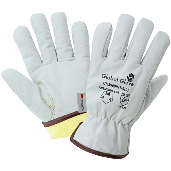 Cut, Abrasion, and Puncture Resistant Grain Goatskin Insulated Gloves