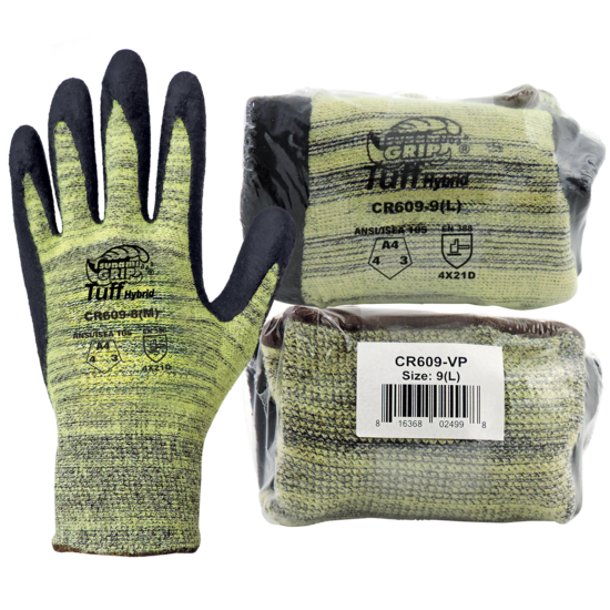 Tsunami Grip® Palm Dipped Cut, Abrasion, and Puncture Resistant Vend-Packed Gloves