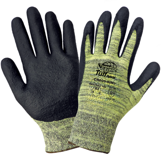 Tsunami Grip® Tuff Hybrid Palm Dipped Cut, Abrasion, and Puncture Resistant Gloves