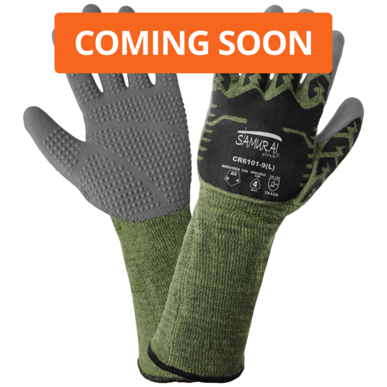 Samurai Glove&reg; Cut and Flame-Resistant Gloves with Silicone-Coated Aralene Shell and Dotted Palm