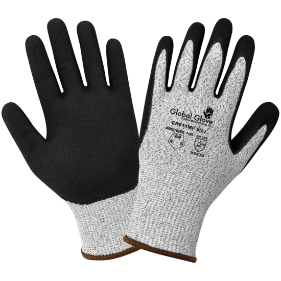 Cut Resistant Mach Finish Nitrile Double-Coated Gloves