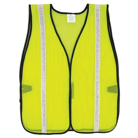 FrogWear® HV Enhanced Visibility Economy Mesh Safety Vest with Reflective