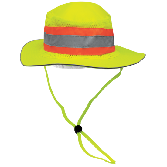 FrogWear® HV High-Visibility Yellow/Green Ranger/Safari Hat