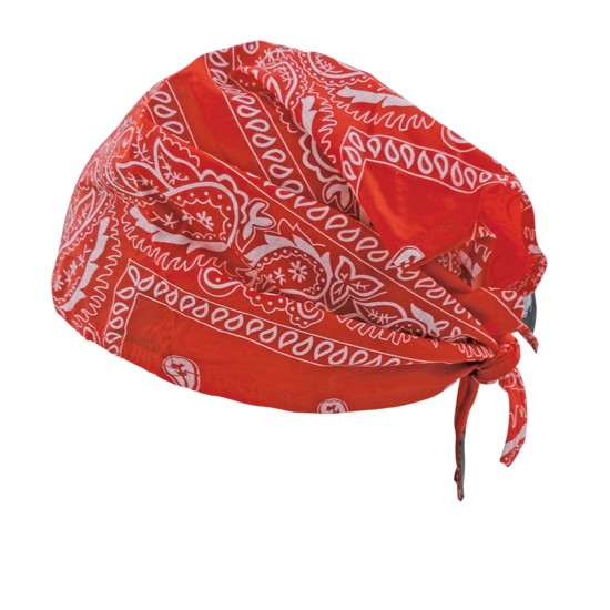 Bullhead Safety® Cooling Red Paisley Cooling Head Shade - LIMITED STOCK