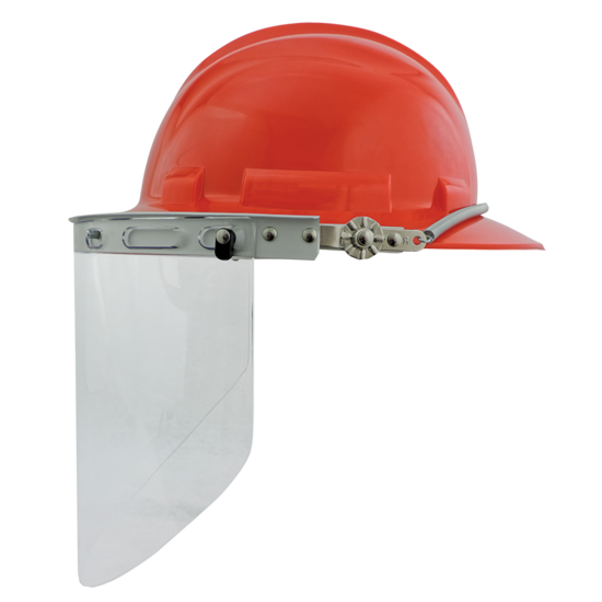 Bullhead Safety™ Head Protection Clear Cylinder Polycarbonate Face Shield